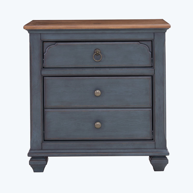 Delahni Solid Wood Nightstand